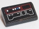 Part No: 85984pb180  Name: Slope 30 1 x 2 x 2/3 with Red and White Control Panel Pattern Type 1 (Sticker) - Set 75190