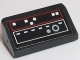 Part No: 85984pb181  Name: Slope 30 1 x 2 x 2/3 with Red and White Control Panel Pattern Type 2 (Sticker) - Set 75190