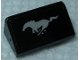 Part No: 85984pb275  Name: Slope 30 1 x 2 x 2/3 with Silver Horse Ford Mustang Logo Pattern (Sticker) - Set 75884