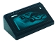 Part No: 85984pb389  Name: Slope 30 1 x 2 x 2/3 with Black and Dark Turquoise Race Car on Screen Pattern (Sticker) - Set 76909