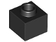 LEGO: Brick, Modified 1 x 1 x 2/3 with Open Stud |  | Black