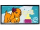 Part No: 87079pb0298  Name: Tile 2 x 4 with Dog, Bone Trophy and 'TV' Pattern (Sticker) - Set 41135