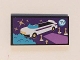 Part No: 87079pb0307  Name: Tile 2 x 4 with White Convertible Car and Blue 'TV' Pattern (Sticker) - Set 41101