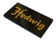 Part No: 87079pb0721  Name: Tile 2 x 4 with 'Hedwig' Pattern (Sticker) - Set 75979