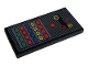 Part No: 87079pb0743  Name: Tile 2 x 4 with Control Panel with Yellow Letter E and Blue, Green, Red and Yellow Buttons Pattern (Sticker) - Set 42096