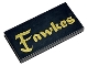 Part No: 87079pb0934  Name: Tile 2 x 4 with Gold 'Fawkes' Pattern