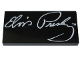Part No: 87079pb1137  Name: Tile 2 x 4 with 'Elvis Presley' Signature and 'TM' Pattern