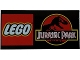 Part No: 87079pb1147  Name: Tile 2 x 4 with LEGO Jurassic Park Logo Pattern
