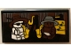 Part No: 87079pb1264  Name: Tile 2 x 4 with 2 Baby Minifigures with Hats Playing Saxophones Pattern (Sticker) - Set 21336