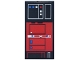 Part No: 87079pb1585  Name: Tile 2 x 4 with Red Control Panel, Blue and White Lights and Buttons Pattern (Sticker) - Set 75419