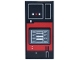 Part No: 87079pb1586  Name: Tile 2 x 4 with Red Control Panel, Blue and White Lights and Buttons, Dark Bluish Gray Screen with Chart and Text Pattern (Sticker) - Set 75419