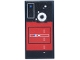 Part No: 87079pb1587  Name: Tile 2 x 4 with Red Control Panel, Blue and White Lights and Buttons, Silver Circle Pattern (Sticker) - Set 75419