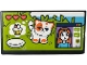 Part No: 87079pb1604  Name: Tile 2 x 4 with Video Game Screen, Cat, Cupcake, Hearts and Female Gamer with Headset in Window Pattern (Sticker) - Set 42674