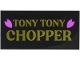 Part No: 87079pb1707  Name: Tile 2 x 4 with Gold 'TONY TONY CHOPPER' and Dark Pink Petals Pattern