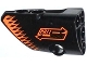 Part No: 87080pb010  Name: Technic, Panel Fairing # 1 Small Smooth Short, Side A with 'PULL BACK' and Orange Arrows Pattern (Sticker) - Set 42026