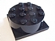 Part No: 87081c01  Name: Turntable 4 x 4 x 1 1/3 with Black Square Base, Locking (87081 / 61485)