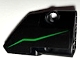 Part No: 87086pb088  Name: Technic, Panel Fairing # 2 Small Smooth Short, Side B with Bright Green Stripe Pattern (Sticker) - Set 42170