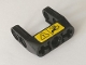 Part No: 87408pb001  Name: Technic, Pin Connector Toggle Joint Smooth Double with Axle and Pin Holes with Yellow Warning Sign Pattern (Sticker) - Set 42082