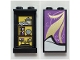 Part No: 87544pb069  Name: Panel 1 x 2 x 3 with Side Supports - Hollow Studs with Medium Lavender Blanket with Gold Highlights on Outside and Shelves with Book, Jar, Hourglass, Crystal Ball, and Scales on Inside Pattern (Stickers) - Set 41196