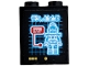 Part No: 87552pb104  Name: Panel 1 x 2 x 2 with Side Supports - Hollow Studs with Display Screen with Buttons, Grid, Text Box, Pixal Minifigure and Ninjago Logogram 'P.I.X.A.L' Pattern (Sticker) - Set 71767