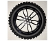 Part No: 88517c02  Name: Wheel 75mm D. x 17mm Motorcycle with Black Tire 100.6mm D. Motorcycle (88517 / 11957)