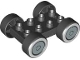 Part No: 88760c01pb02  Name: Duplo Car Base 2 x 4 with Black Tires and Whitewall and Silver Hubcap Wheels Pattern (88760 / 88762c01pb02)