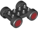 Part No: 88760c01pb13  Name: Duplo Car Base 2 x 4 with Black Tires and Red Sport Wheels Pattern (88760 / 88762c01pb13)