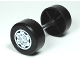 Part No: 88762c01pb03  Name: Duplo Wheel Double Assembly with Metal Axle and Light Bluish Gray Sport Pattern