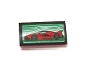 Part No: 88930pb104  Name: Slope, Curved 2 x 4 x 2/3 with Bottom Tubes with Red Ferrari on Green and White Background Pattern (Sticker) - Set 75882