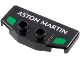 Part No: 89398pb02  Name: Duplo Rear Spoiler / Wing with White 'ASTON MARTIN' and 2 Green Markings Pattern