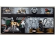Part No: 90498pb62  Name: Tile 8 x 16 with Bottom Tubes, Textured Surface with Screen with The Penguin and Catwoman Minifigures, 'JAM FREQUENCY' and 'REC' Pattern (Sticker) - Set 76252
