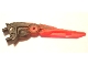 Part No: 92235pb01  Name: Hero Factory Weapon, Claw / Spike with Marbled Red Pattern - Flexible Rubber