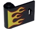 Part No: 92262pb002  Name: Door 1 x 3 x 2 Left - Open Between Top and Bottom Hinge with Red and Yellow Flames Pattern