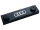 Part No: 92593pb043  Name: Plate, Modified 1 x 4 with 2 Studs without Groove with Audi Logo Pattern (Sticker) - Set 76897