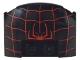 Lot ID: 343456232  Part No: 93604pb12  Name: Wedge 3 x 4 x 2/3 Triple Curved with Red Spider Half and Web Pattern