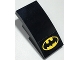 Part No: 93606pb138  Name: Slope, Curved 4 x 2 with Yellow Batman Logo Pattern (Sticker) - Set 76034