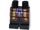 Part No: 970c00pb0390  Name: Hips and Legs with Dark Red and Gold Robe with Silver Trim and Purple Sash Pattern