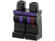 Part No: 970c00pb1880  Name: Hips and Legs with Dark Purple Sash, Red Ninjago Logogram 'TER' Pattern