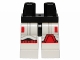 Part No: 970c01pb38  Name: Hips and White Legs with SW Stormtrooper Black, Light Bluish Gray, and Red Markings Pattern