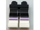 Lot ID: 115974175  Part No: 970c01pb41  Name: Hips and White Legs with Black Thighs and Lavender Knee Stripes Pattern