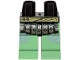 Part No: 970c48pb02  Name: Hips and Sand Green Legs with Silver Armor Plates, Dark Tan Sash and Sand Blue Spots Pattern