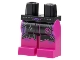 Part No: 970c71pb002  Name: Hips and Magenta Legs with Black Loincloth, Smiley Face, Dark Purple Trim Pattern