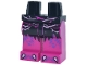 Part No: 970c71pb003  Name: Hips and Magenta Legs with Tattered Robe Ends, Dark Purple Skin Spots, Metallic Pink Vines, Thorns and Claws Pattern