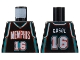 Part No: 973bpb136  Name: Torso NBA Memphis Grizzlies #16 Gasol Pattern