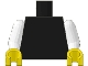 Lot ID: 48120375  Part No: 973c001  Name: Torso Plain / White Arms / Yellow Hands