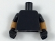 Part No: 973c79  Name: Torso Plain / Medium Nougat Arms with Black Short Sleeves Pattern / Black Hands