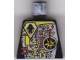 Part No: 973pb0078a  Name: Torso Space UFO Circuitry with Red Lever, LEGO Logo on Back Pattern