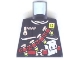 Lot ID: 334579022  Part No: 973pb0178  Name: Torso Dino Vest with Dark Red Harness, 4 Bullets Pattern
