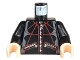 Lot ID: 408318883  Part No: 973pb0330c01  Name: Torso Spider-Man Jacket with Zippered Pockets and Red Web-Like Pattern / Black Arms / Light Nougat Hands