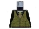 Lot ID: 403039914  Part No: 973pb0473  Name: Torso Speed Racer Tweed Vest with Rep Striped Tie Pattern